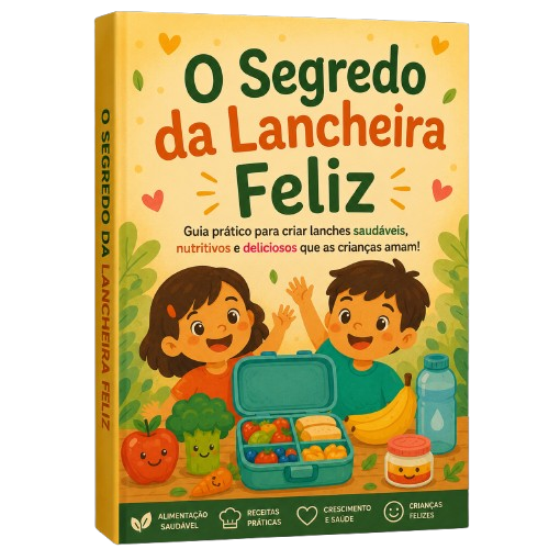 Mockup do ebook O Segredo da Lancheira Feliz
